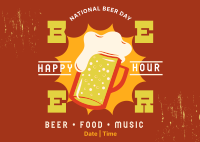 Beer Badge Promo Postcard