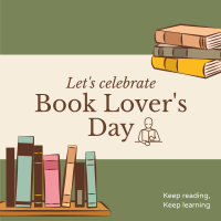 Book Lovers Celebration Instagram Post Design