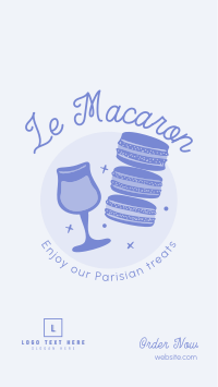 French Macaron Dessert Facebook Story