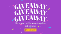 Confetti Giveaway Announcement Facebook Event Cover