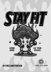 Cute Fitness Broccoli Flyer