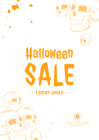 Halloween Skulls Sale Flyer