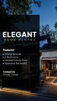 Elegant Home Rental Instagram Story