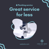 Great Plumbing Service Instagram Post Design