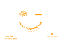 Mental Health Matters Postcard