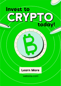 Retro Crypto Invest Flyer