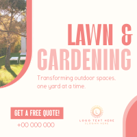 Convenient Lawn Care Services Instagram Post Design