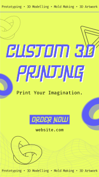 Agnostic Custom 3D Print TikTok Video Design