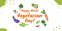 Happy Vegetarian Day Twitter Post