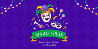 Mardi Gras Celebration Twitter Post