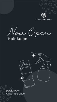 Hair Salon Opening Facebook Story