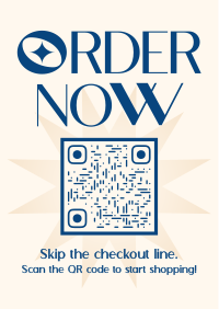 QR Scan Order Flyer