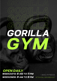 Gorilla Gym Flyer