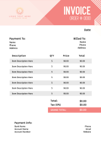 Professional Modern Developer Invoice Image Preview