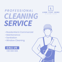 Janitorial Cleaning Instagram Post Design