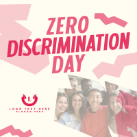 Playful Zero Discrimination Day Linkedin Post