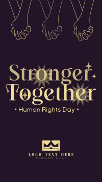 Stronger Together this Human Rights Day Instagram Reel Design