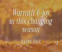 Autumn Season Quote Facebook Post