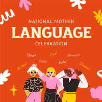 Celebrate Mother Language Day Instagram Post