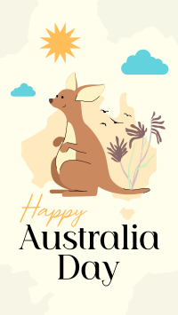 Kangaroo Australia Day Instagram Story