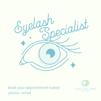 Eyelash Specialist Instagram Post