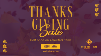 Thanksgiving Leaves Sale Facebook Event Cover