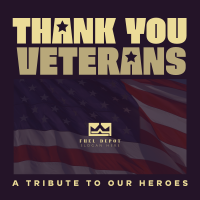 Classic Veterans Day Greeting Instagram Post Image Preview