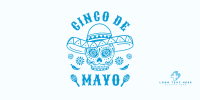 Happy Cinco De Mayo Skull Twitter Post