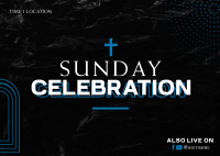 Sunday Celebration Postcard