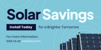 Solar Savings Twitter Post Design