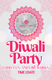 Traditional Diwali Celebration Invitation Design