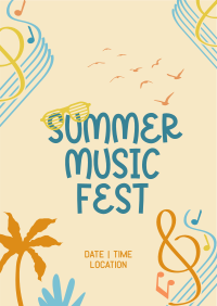 Fun Summer Playlist Flyer