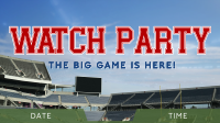 Super Bowl Watch Party Animation