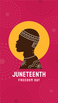 Beautiful Juneteenth Man Facebook Story