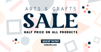 Art Supply Clearance Facebook Ad