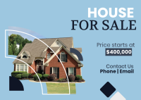 House for Sale Postcard