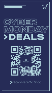 Retro Cyber Monday Instagram Reel Design