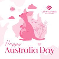 Kangaroo Australia Day Instagram Post