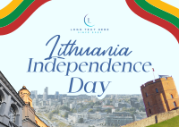 Rustic Lithuanian Independence Day Postcard