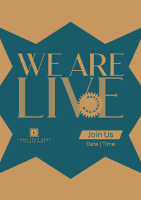 We Are Live Poster