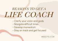 Get a Coach Postcard Design