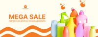 Mega Sale Cleaning Products Facebook Cover Image Preview