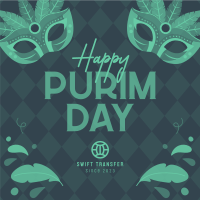 Purim Day Event Linkedin Post Design