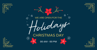 Open On Holidays Facebook Ad