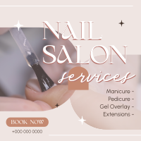 Fancy Nail Service Linkedin Post Design