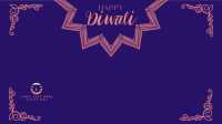 Ornamental Diwali Greeting Zoom Background