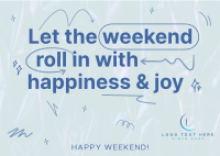 Weekend Joy Postcard