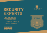 Company Security Postcard example 3