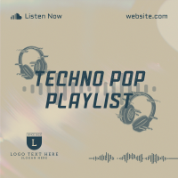 Techno Pop Music Instagram Post