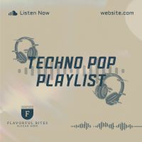 Techno Pop Music Instagram Post Image Preview